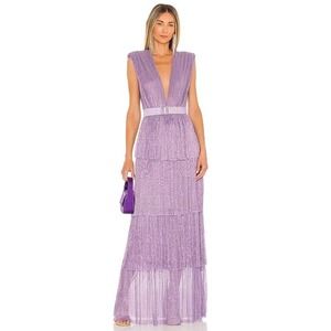 Sabina Musáyev Skylar Shimmery Light Purple Gown Size M